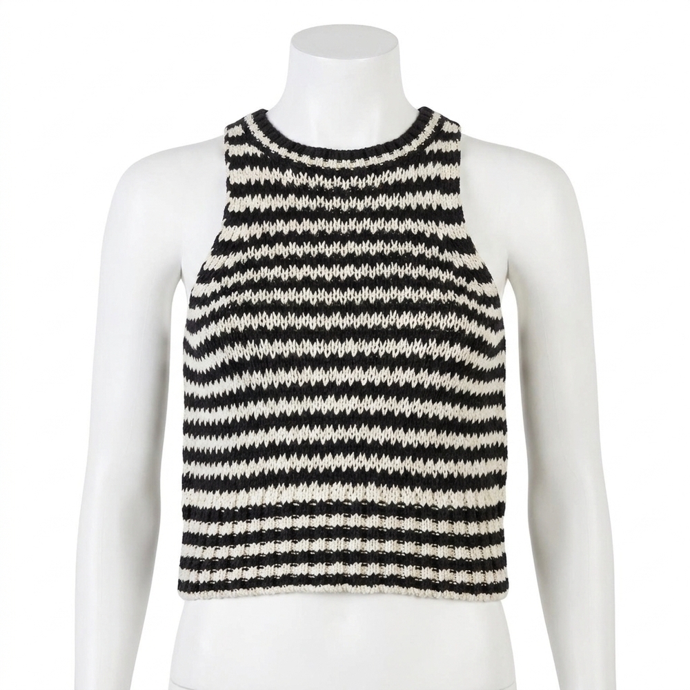 NEW CLOSED women's knitted top in black